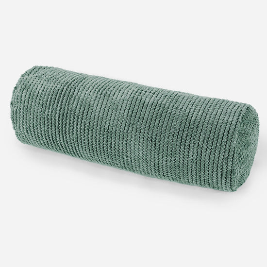 Housse de Traversin 20 x 55cm - Pompon Vert Mousse 01