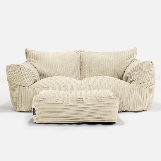 Joséphine Canapé Pouf - Côtelé Crème 02