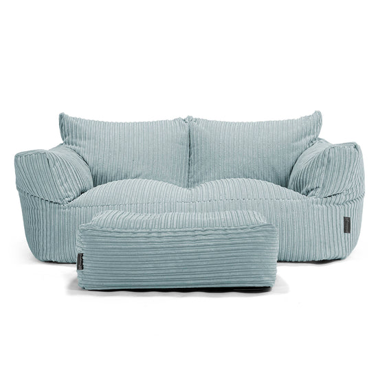 Joséphine Canapé Pouf - Côtelé Vert Menthe 02