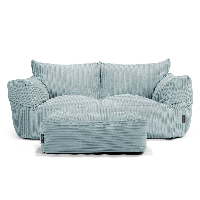 Joséphine Canapé Pouf - Côtelé Vert Menthe 02