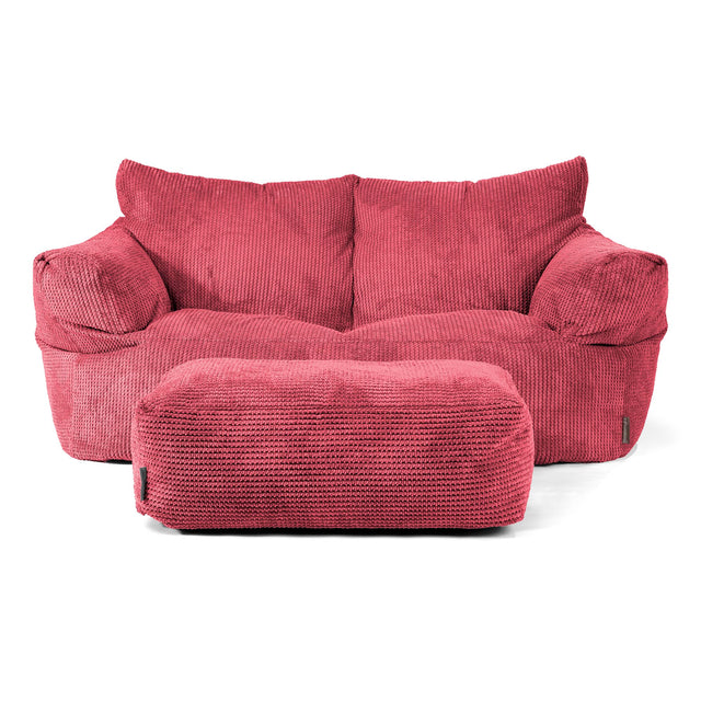 Joséphine Canapé Pouf - Pompon Rouge pastel 02