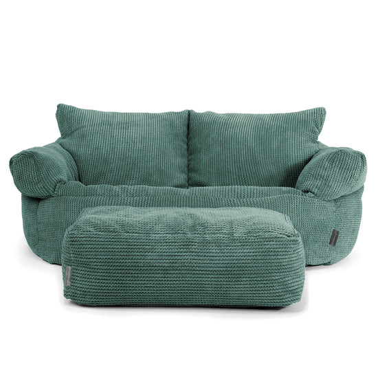 Joséphine Canapé Pouf - Pompon Vert Mousse 02