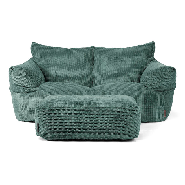 Joséphine Canapé Pouf - Pompon Vert Mousse 02