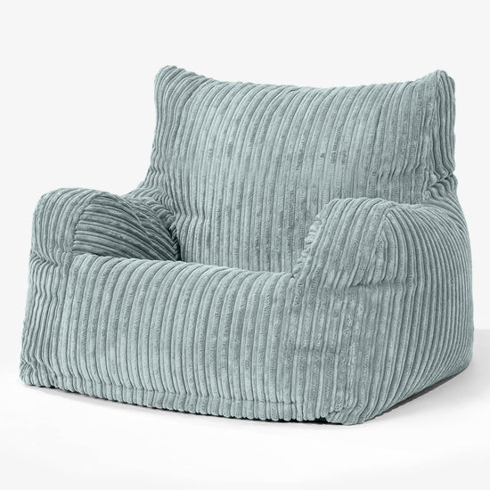 Joséphine Pouf Fauteuil Design - Côtelé Vert Menthe 01
