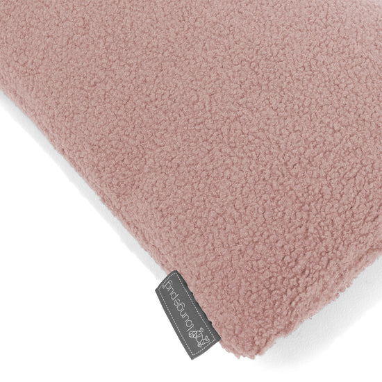 Housse de Coussin Rectangulaire Géant 40 x 70cm - Bouclé Rose 02