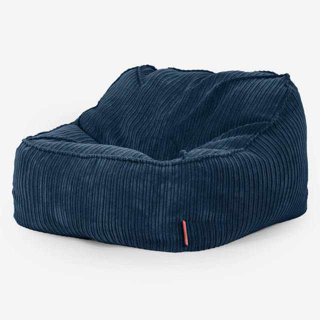 Le Pouf Doudou - Côtelé Bleu Marine 01