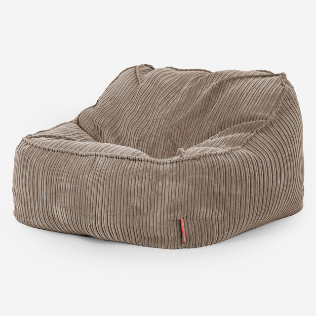 Le Pouf Doudou - Côtelé Grège 01