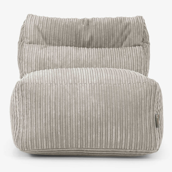 Modulaire Canapé Pouf, Élément Central - Côtelé Vison 02