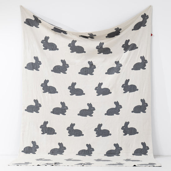 Couverture / Plaid - Tricoté Lapin 02