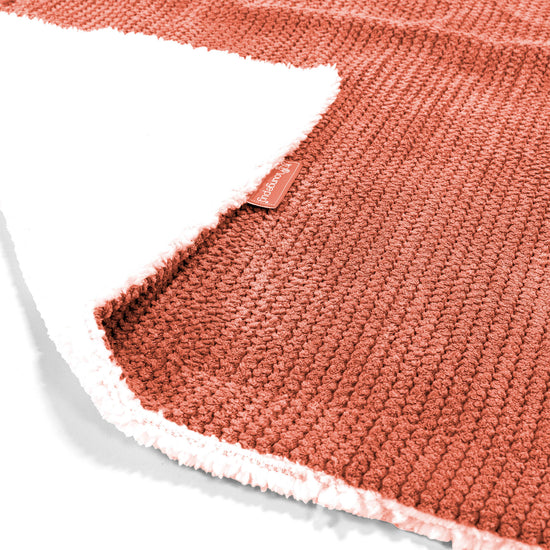 Plaid / Couverture Sherpa - Pompon Citrouille 01