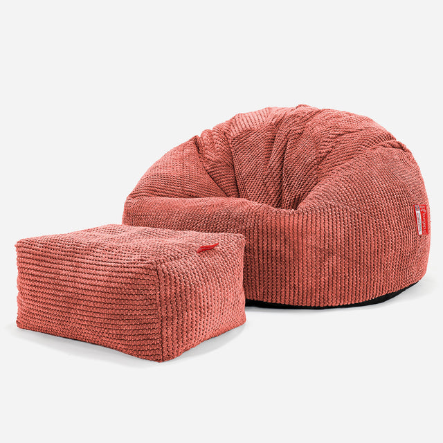 Pouf Poire Classique - Pompon Citrouille 02