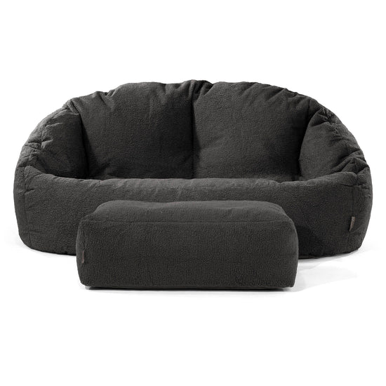 Pouf Canapé Bubble - Bouclé Anthracite 02