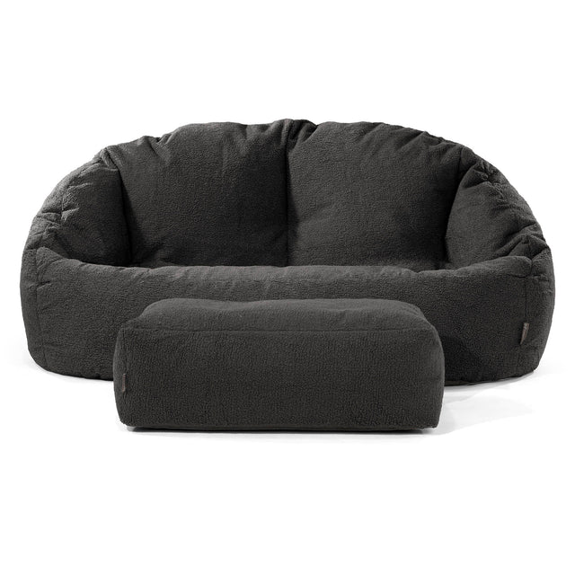Pouf Canapé Bubble - Bouclé Anthracite 02