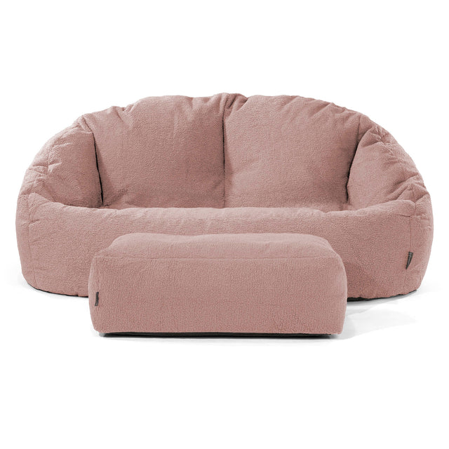 Pouf Canapé Bubble - Bouclé Rose 02
