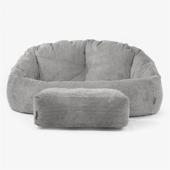Pouf Canapé Bubble - Pompon Anthracite 02