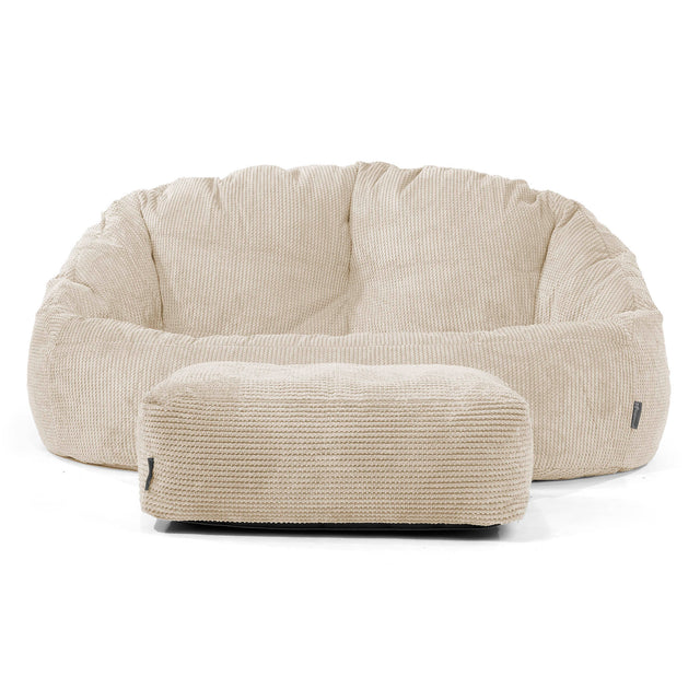 Pouf Canapé Bubble - Pompon Crème 02