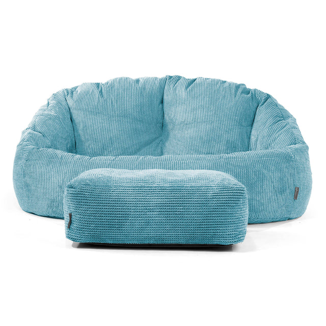 Pouf Canapé Bubble - Pompon Mer Égée 02