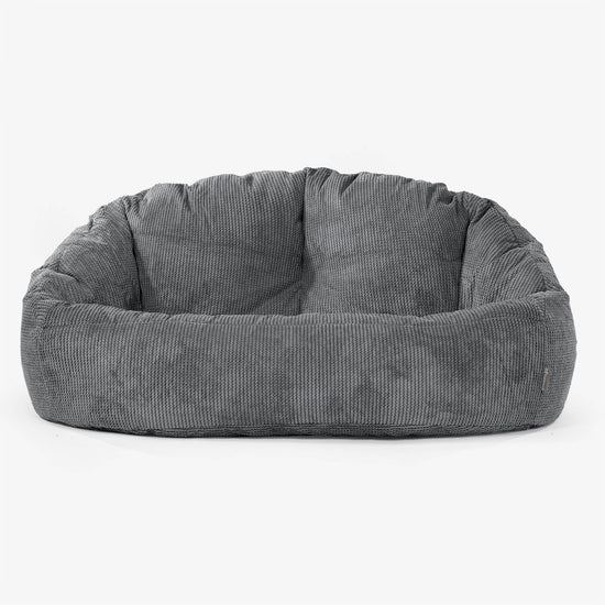Pouf Canapé Bubble - Pompon Noir 01