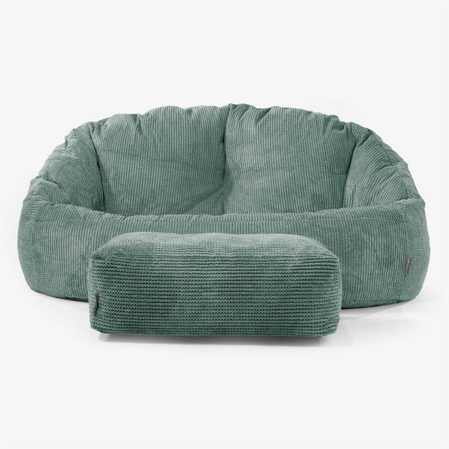 Pouf Canapé Bubble - Pompon Vert Mousse 02