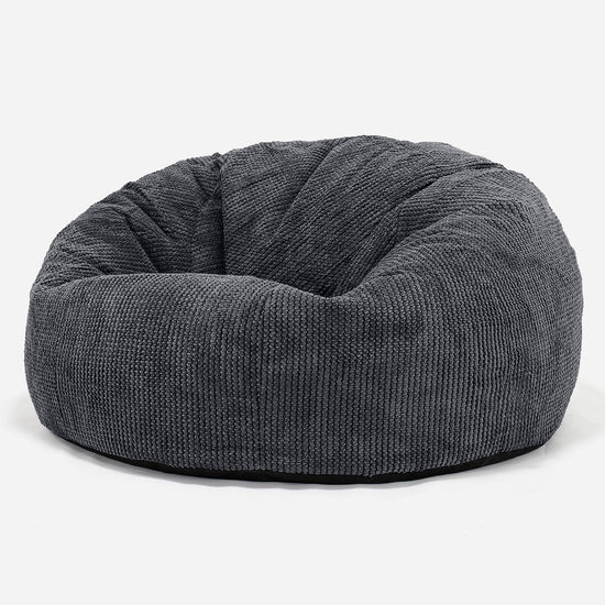 Pouf Canapé Classique - Pompon Noir 01