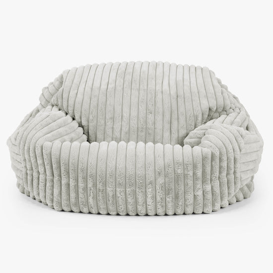 Pouf Canapé Sabine - Velours Côtelé Ultra Pelucheux Vert Sauge 02