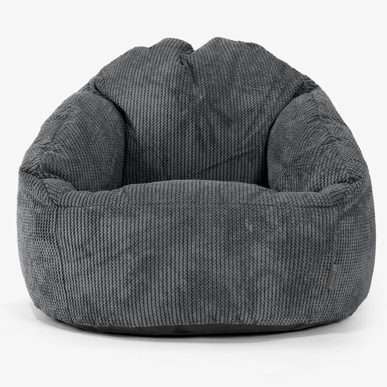 Pouf Chaise Bubble - Pompon Noir 01