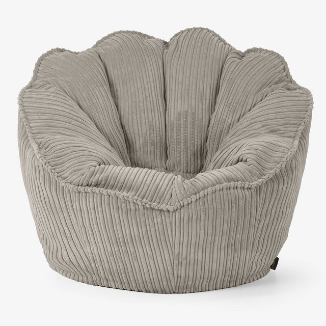 Pouf Fauteuil Natalia Sacco - Côtelé Vison 01