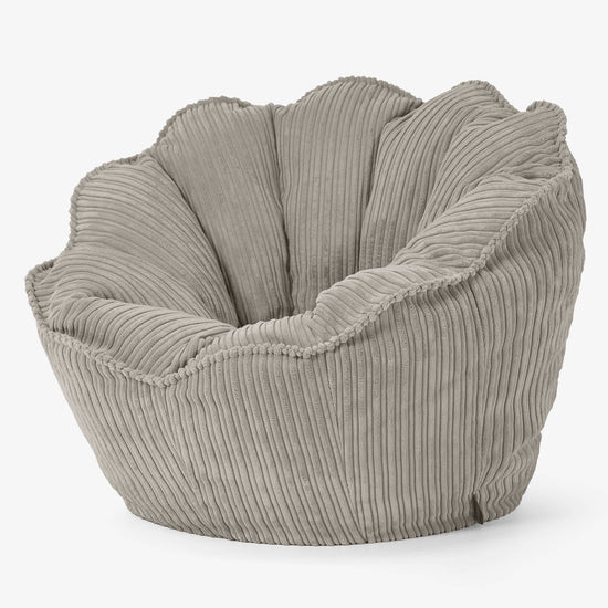 Pouf Fauteuil Natalia Sacco - Côtelé Vison 02