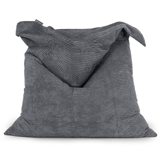 Pouf Géant XXL - Pompon Noir 01