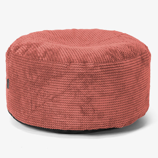 Pouf Ottoman avec Plateau - Pompon Citrouille 02