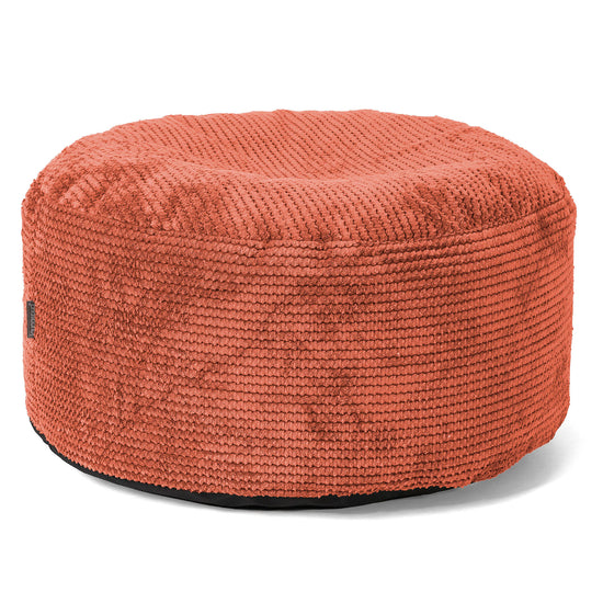 Pouf Ottoman avec Plateau - Pompon Citrouille 02
