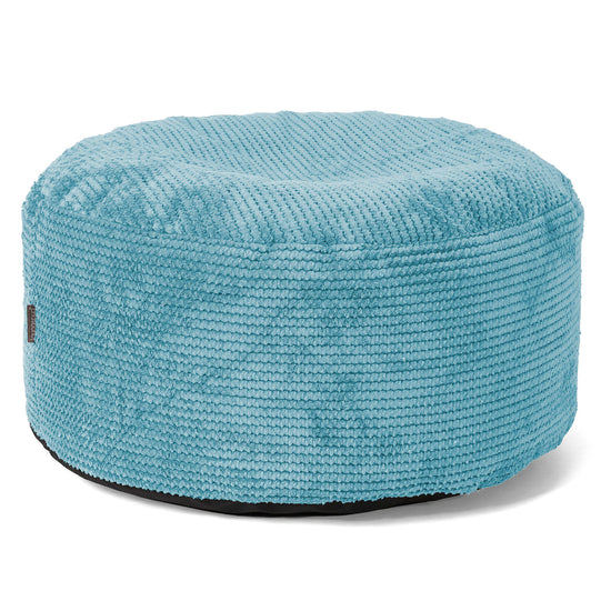 Pouf Ottoman avec Plateau - Pompon Mer Égée 02
