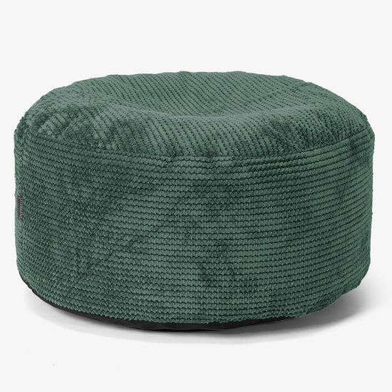 Pouf Ottoman avec Plateau - Pompon Vert Mousse 02
