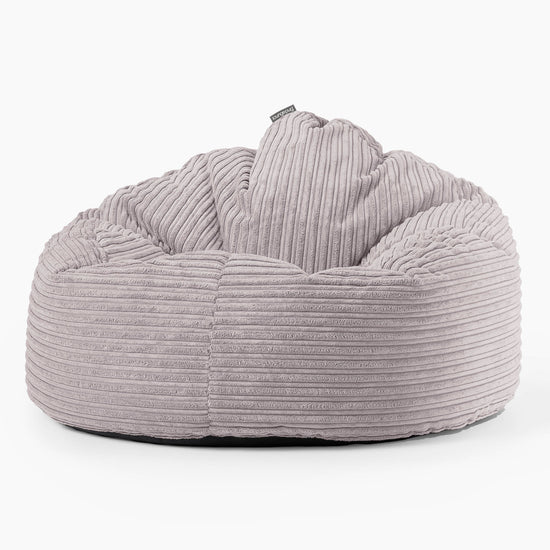 Pouf Poire, Archi - Côtelé Gris Argent 01