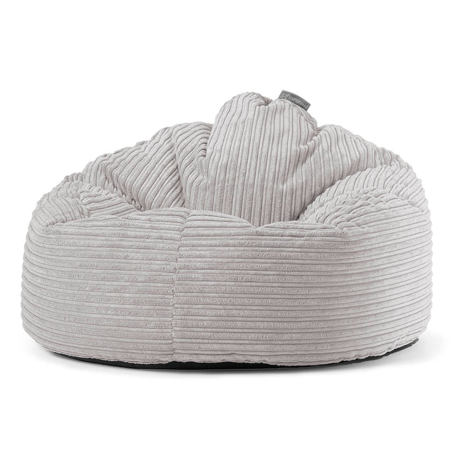Pouf Poire, Archi - Côtelé Gris Argent 01