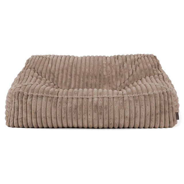 Le Canapé Pouf Doudou - Velours Côtelé Ultra Pelucheux Vison 02