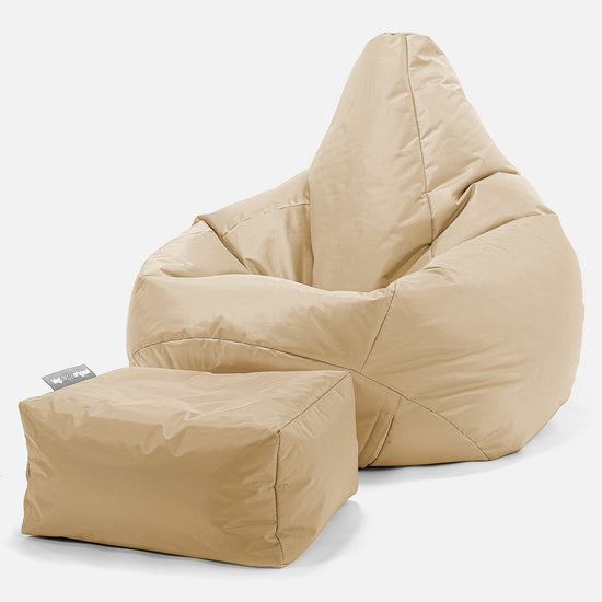Pouf Poire Gamer - SmartCanvas™ Beige 01
