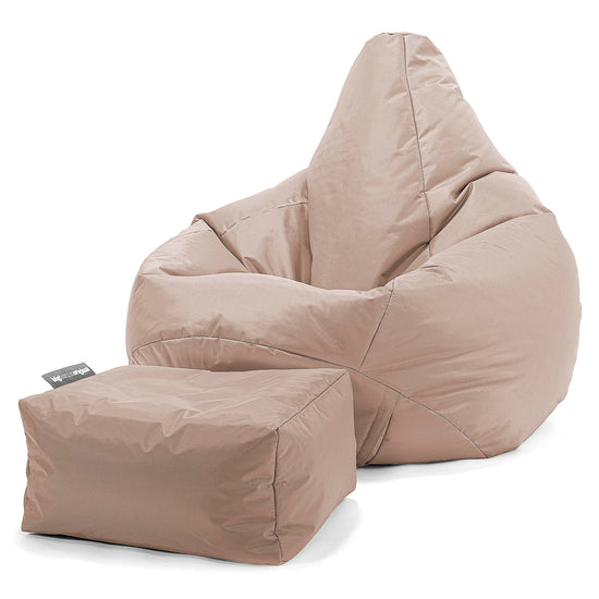 Pouf Poire Gamer - SmartCanvas™ Beige 02