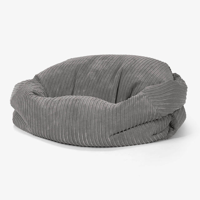 Pouf Canapé Sabine - Côtelé Anthracite 01