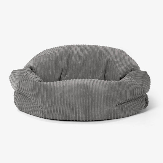 Pouf Canapé Sabine - Côtelé Anthracite 02