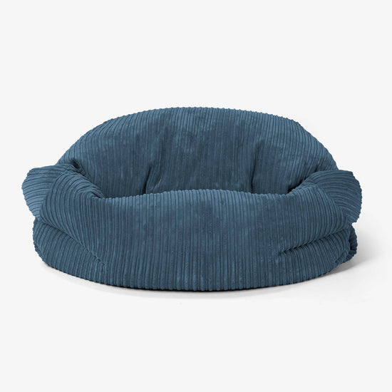 Pouf Canapé Sabine - Côtelé Bleu Marine 02