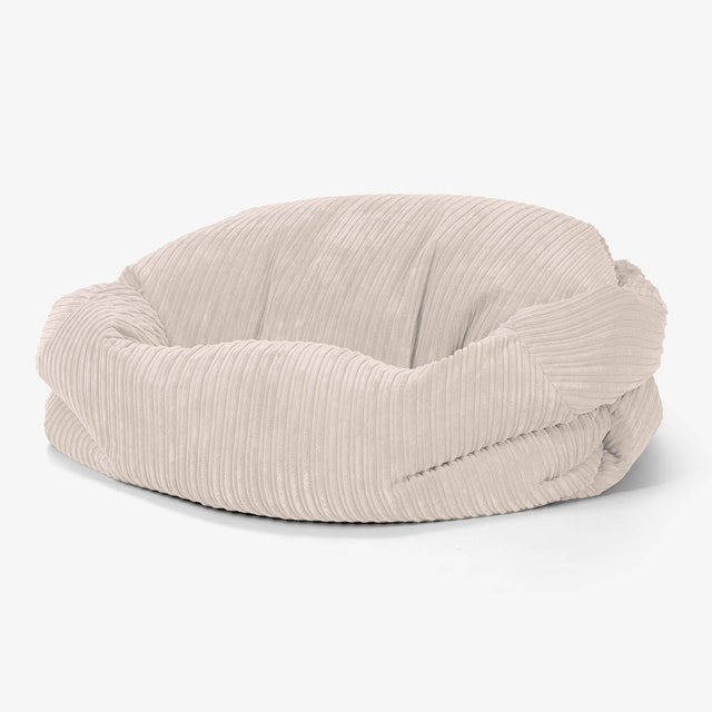 Pouf Canapé Sabine - Côtelé Ivoire 01