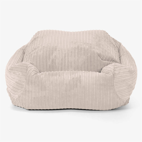 Pouf Fauteuil Sabine - Côtelé Ivoire 02