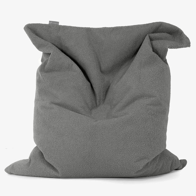 Pouf Géant XXL - Bouclé Gris 01