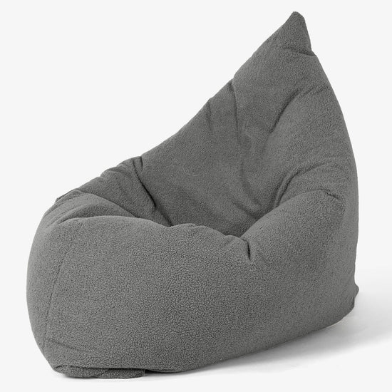 Pouf Géant XXL - Bouclé Gris 02