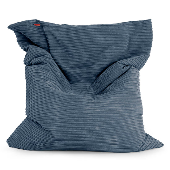 Pouf Géant XXL - Côtelé Bleu Marine 01