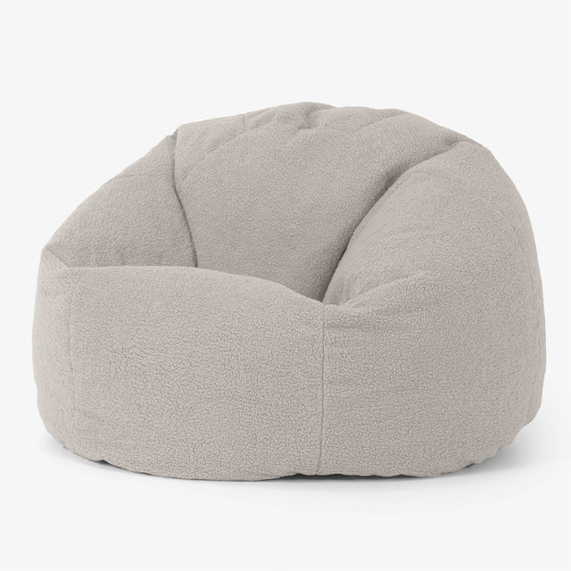 Pouf Poire Classique - Bouclé Ivoire 01