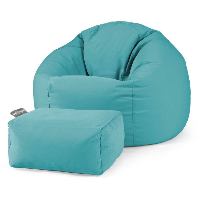 SoleiStorm™ Ultra 2000 h+ Pouf Poire Classique - Olefin Aqua 02
