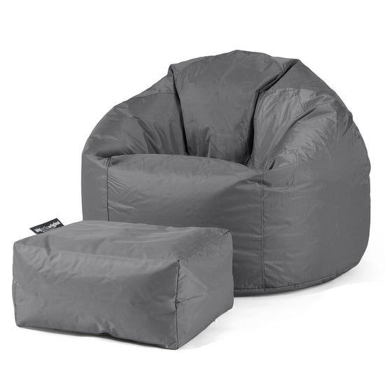 Pouf Poire Classique - SmartCanvas™ Anthracite 02