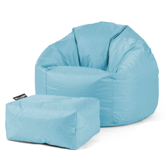 Pouf Poire Classique - SmartCanvas™ Aqua 02